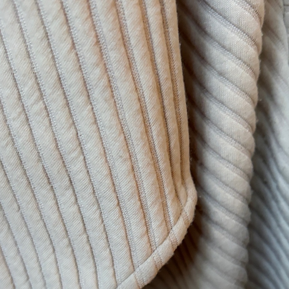 Tahari Cream Ribbed Open-Front Cardigan - Picture 3 of 3